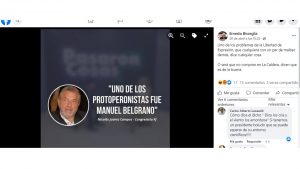 Captura de pantalla de Facebook