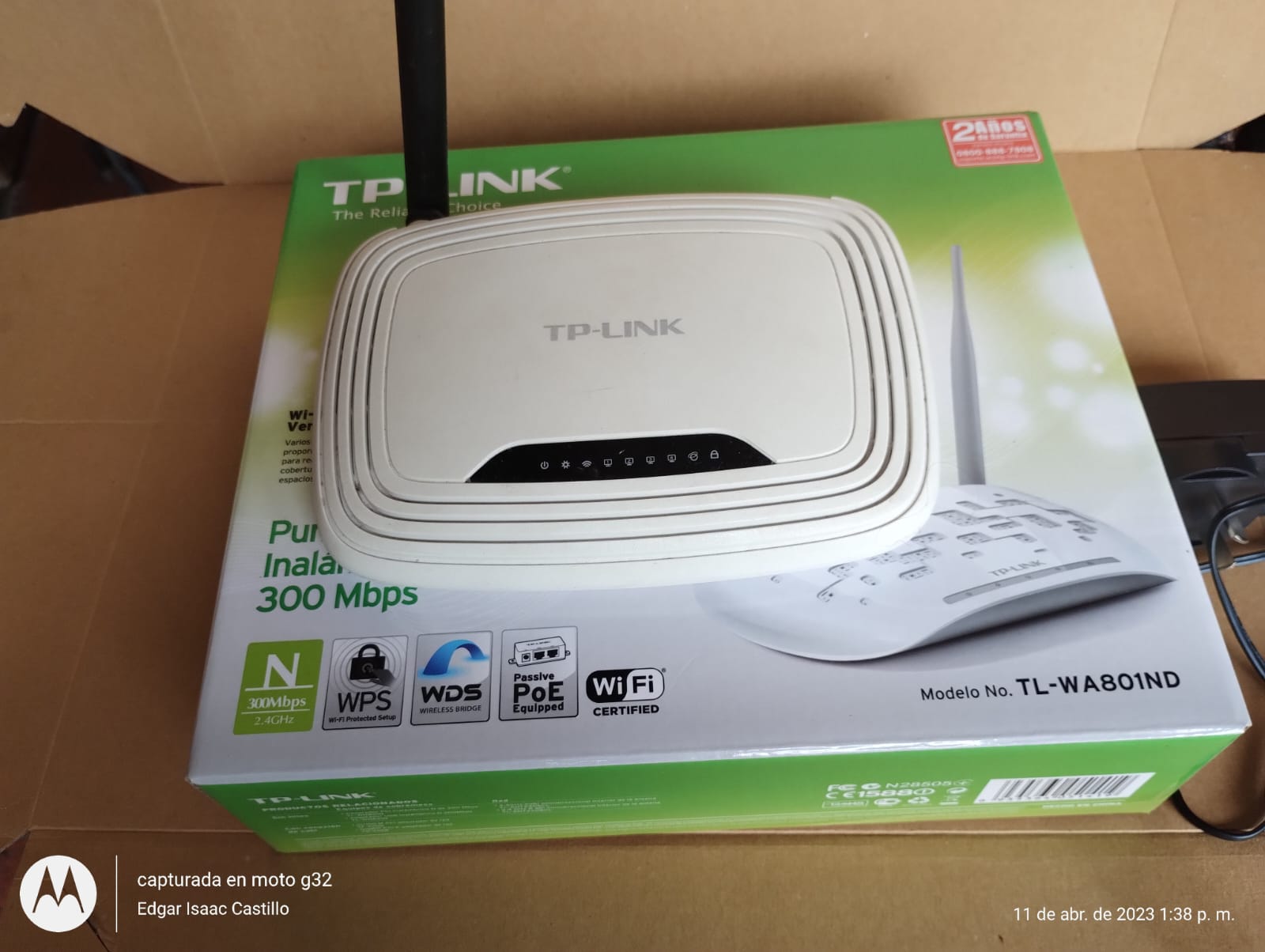 Vendo Amplificador Wifi inalámbrico 300 Mbps TPLink Usado Oferta $ 48.999