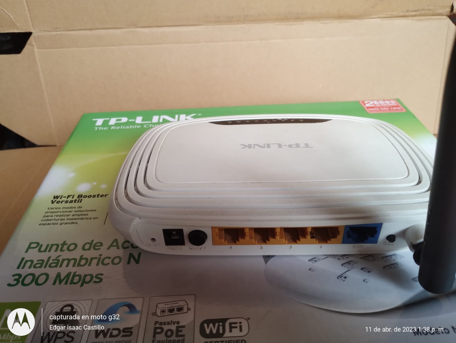 Vendo Amplificador Wifi inalámbrico 300 Mbps TPLink Usado Oferta $ 48.999 - Image 2