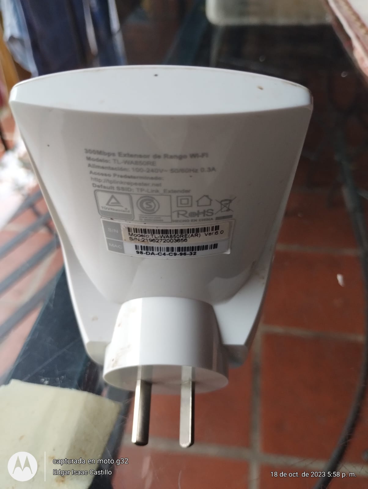 Vendo Amplificador Wifi Inalámbrico TPLink Usado-Oferta $ 41.999. - Image 2